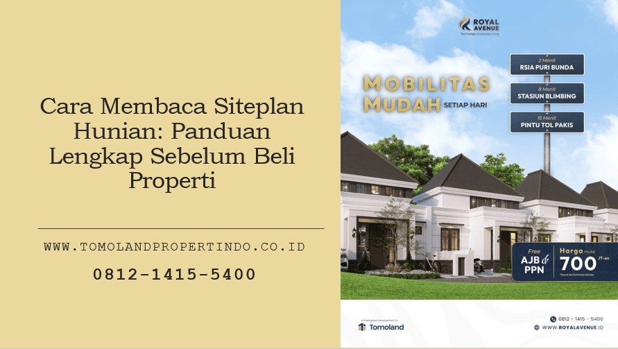 Cara Membaca Siteplan Hunian: Panduan Lengkap Sebelum Beli Properti