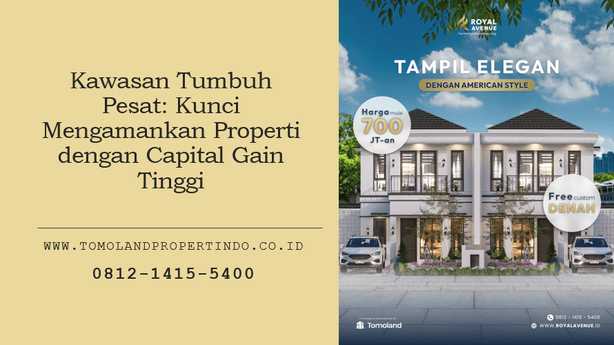 Kawasan Tumbuh Pesat: Kunci Mengamankan Properti dengan Capital Gain Tinggi