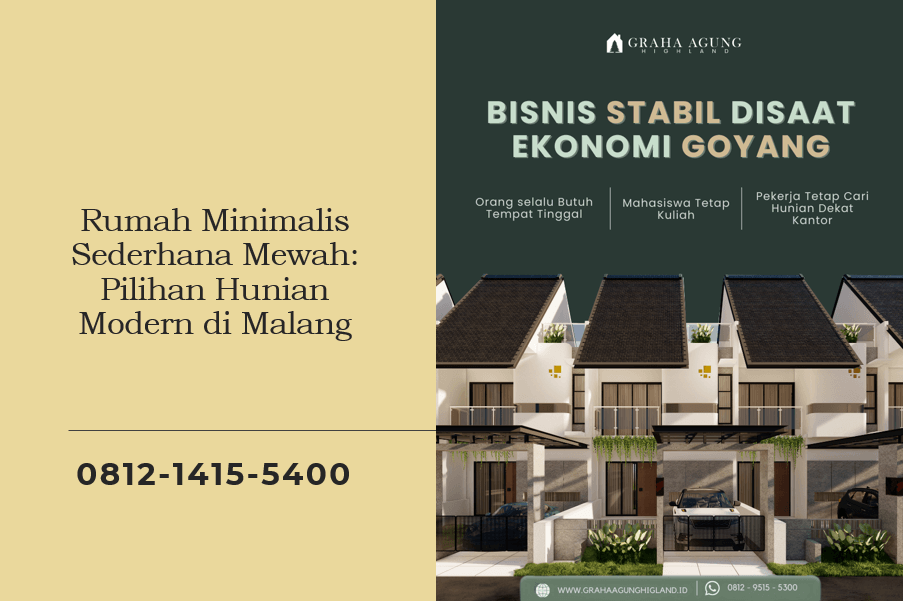 Rumah Minimalis Sederhana Mewah: Pilihan Hunian Modern di Malang