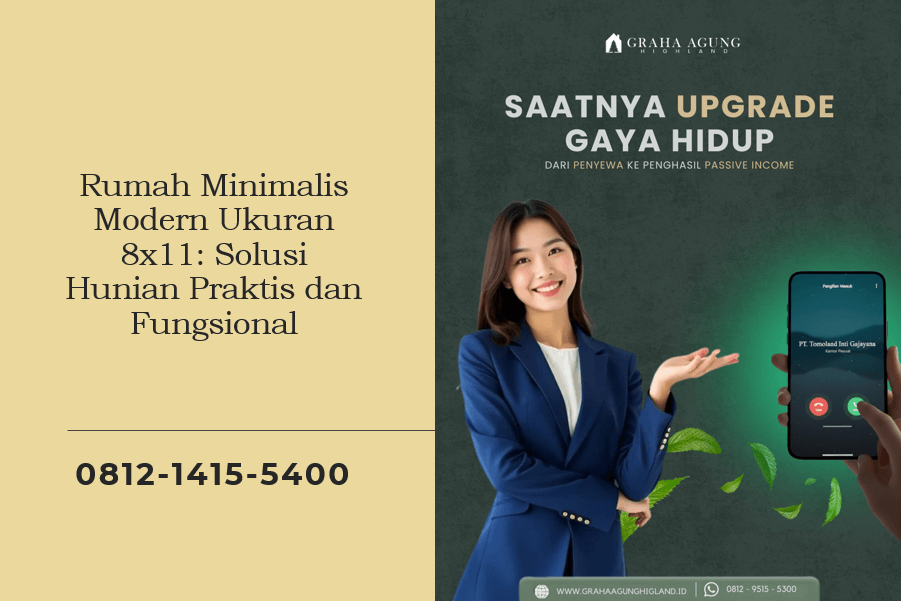 Rumah Minimalis Modern Ukuran 8x11: Solusi Hunian Praktis dan Fungsional