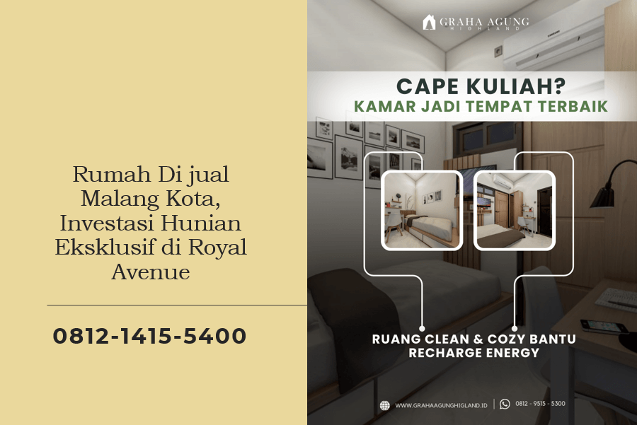 Rumah Di jual Malang Kota, Investasi Hunian Eksklusif di Royal Avenue