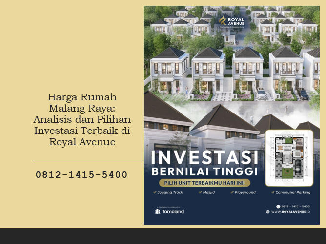 Harga Rumah Malang Raya: Analisis dan Pilihan Investasi Terbaik di Royal Avenue