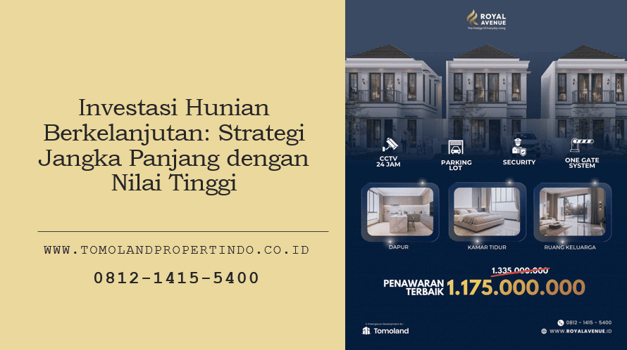 Investasi Hunian Berkelanjutan: Strategi Jangka Panjang dengan Nilai Tinggi