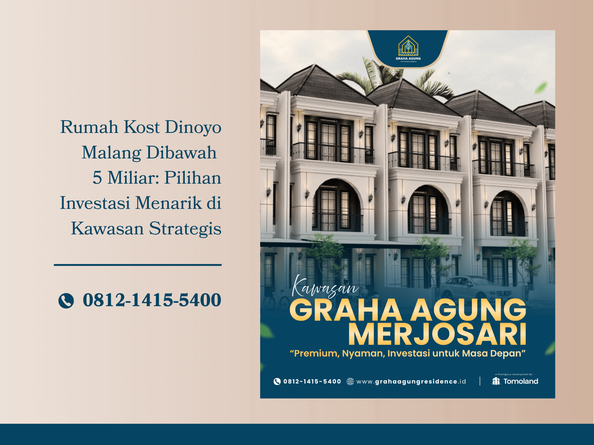 Rumah Kost Dinoyo Malang Dibawah 5 Miliar Pilihan Investasi Menarik di Kawasan Strategis