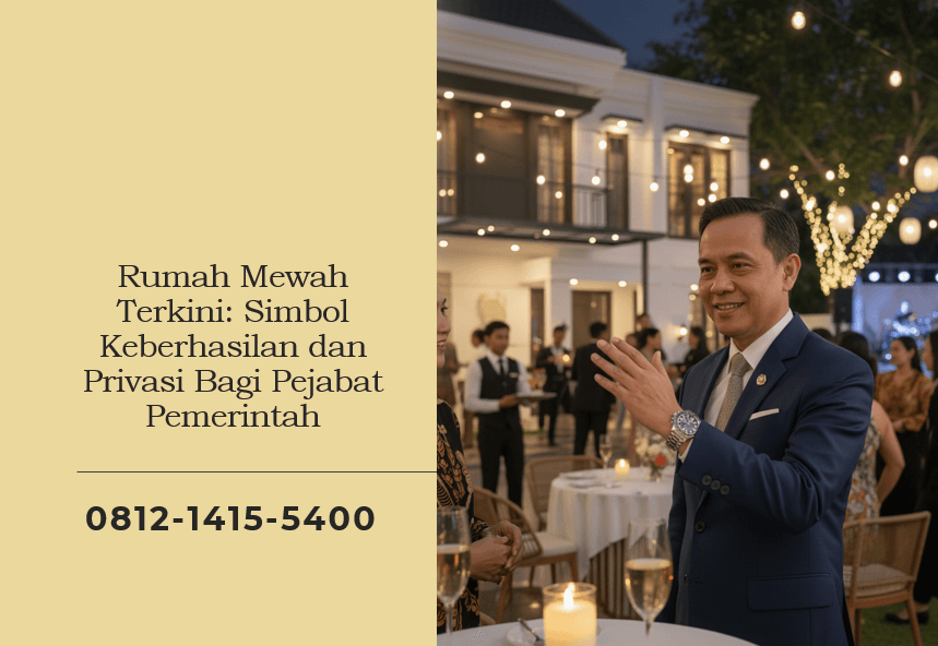 Rumah Mewah Terkini Simbol Keberhasilan dan Privasi Bagi Pejabat Pemerintah