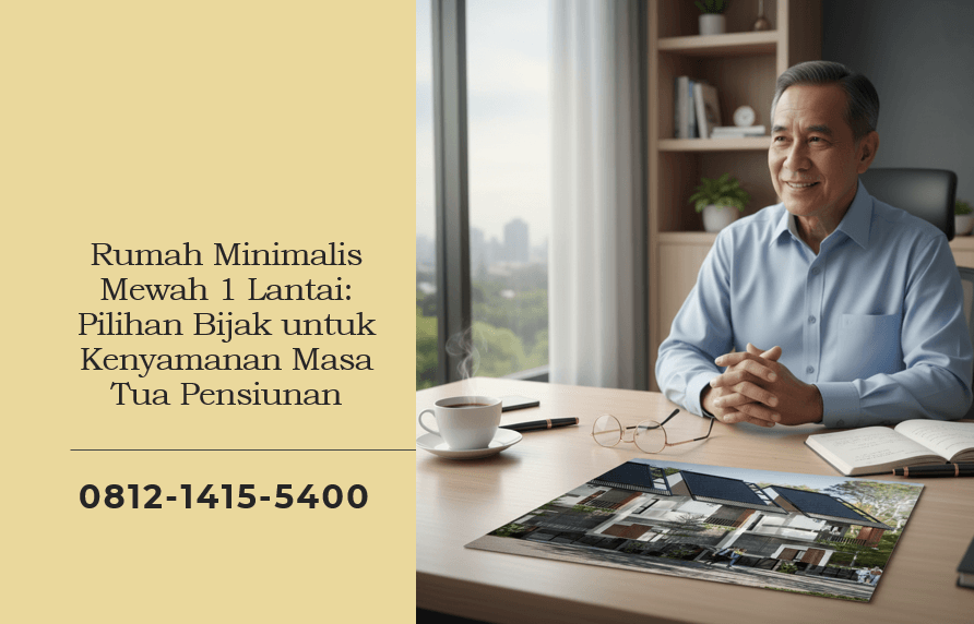 Rumah Minimalis Mewah 1 Lantai Pilihan Bijak untuk Kenyamanan Masa Tua Pensiunan