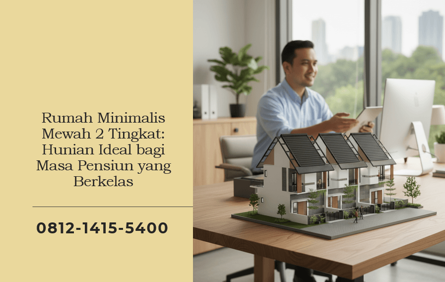 Rumah Minimalis Mewah 2 Tingkat Hunian Ideal bagi Masa Pensiun yang Berkelas