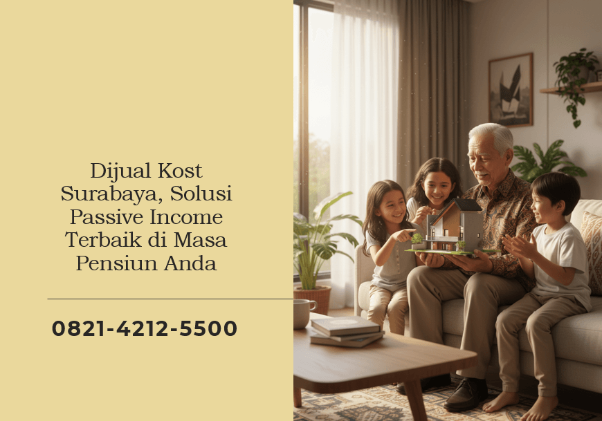 Dijual Kost Surabaya, Solusi Passive Income Terbaik di Masa Pensiun Anda
