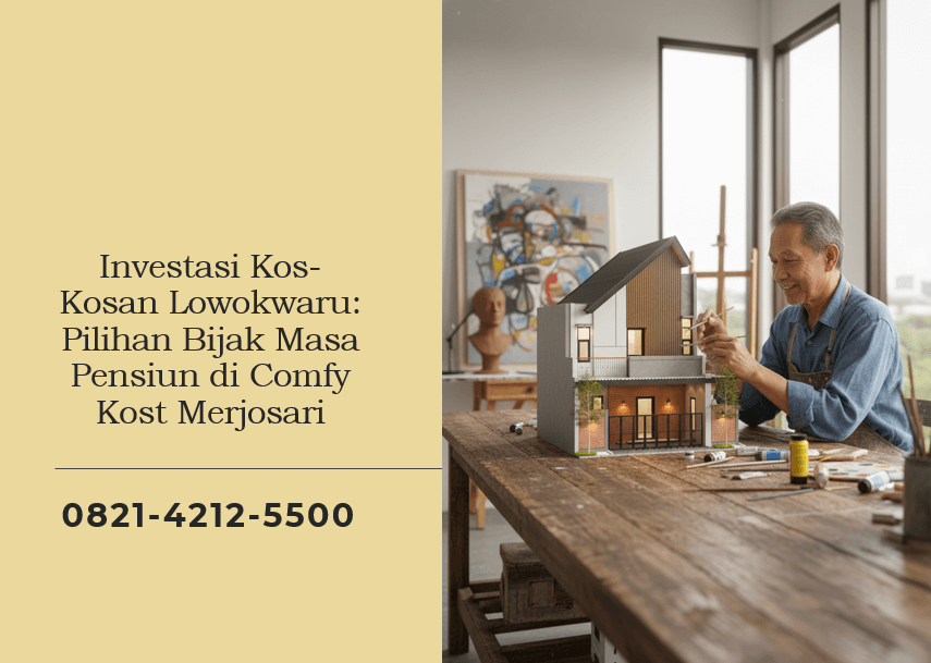 Investasi Kos-Kosan Lowokwaru Pilihan Bijak Masa Pensiun di Comfy Kost Merjosari