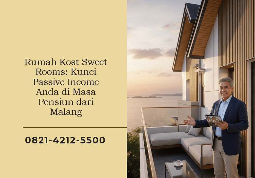 Rumah Kost Sweet Rooms Kunci Passive Income Anda di Masa Pensiun dari Malang
