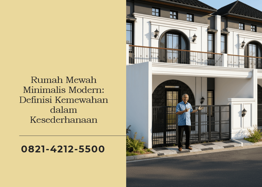 Rumah Mewah Minimalis Modern Definisi Kemewahan dalam Kesederhanaan