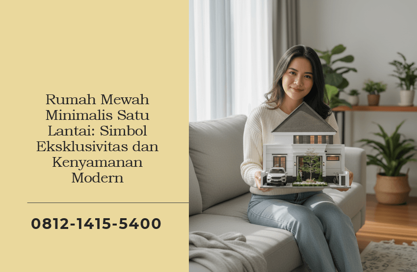 Rumah Mewah Minimalis Satu Lantai Simbol Eksklusivitas dan Kenyamanan Modern