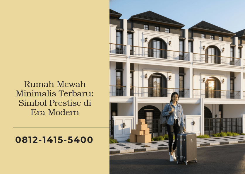 Rumah Mewah Minimalis Terbaru Simbol Prestise di Era Modern