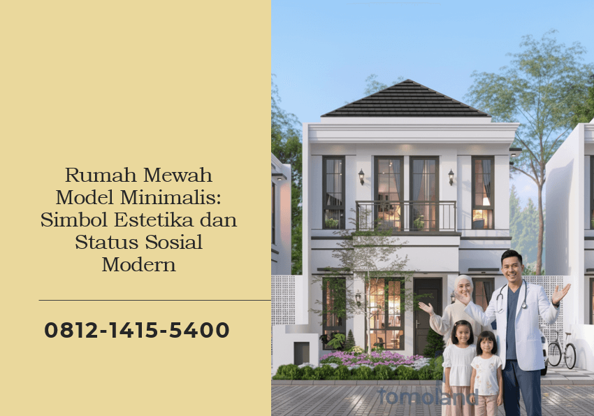 Rumah Mewah Model Minimalis Simbol Estetika dan Status Sosial Modern