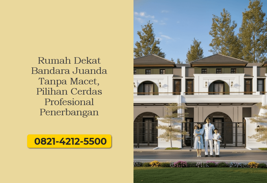 Rumah Dekat Bandara Juanda Tanpa Macet, Pilihan Cerdas Profesional Penerbangan