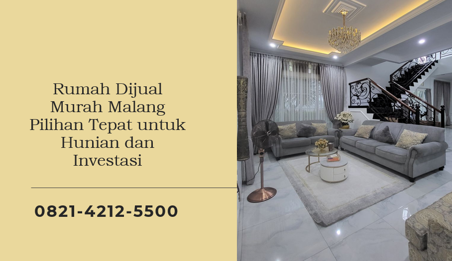 Rumah Dijual Murah Malang Pilihan Tepat untuk Hunian dan Investasi