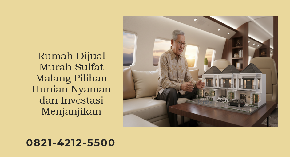 Rumah Dijual Murah Sulfat Malang Pilihan Hunian Nyaman dan Investasi Menjanjikan