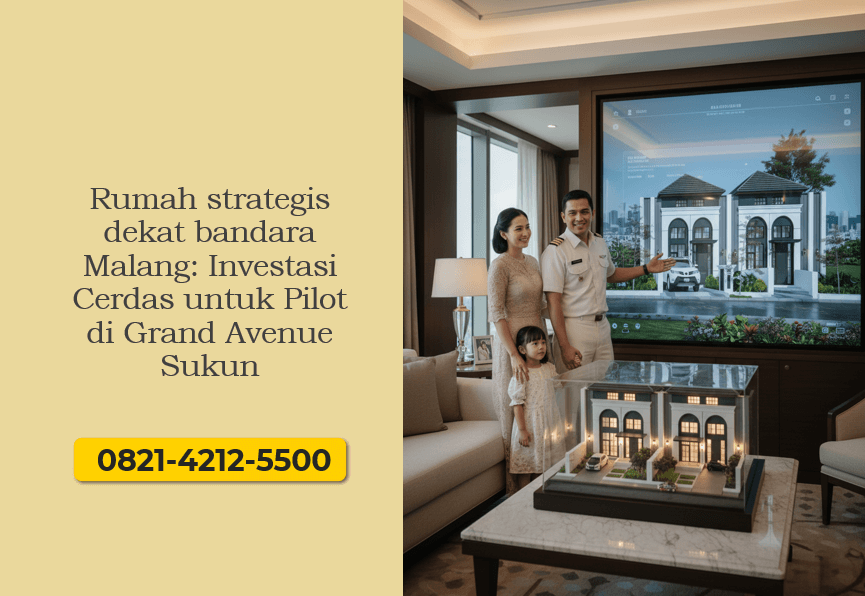 Rumah strategis dekat bandara Malang Investasi Cerdas untuk Pilot di Grand Avenue Sukun