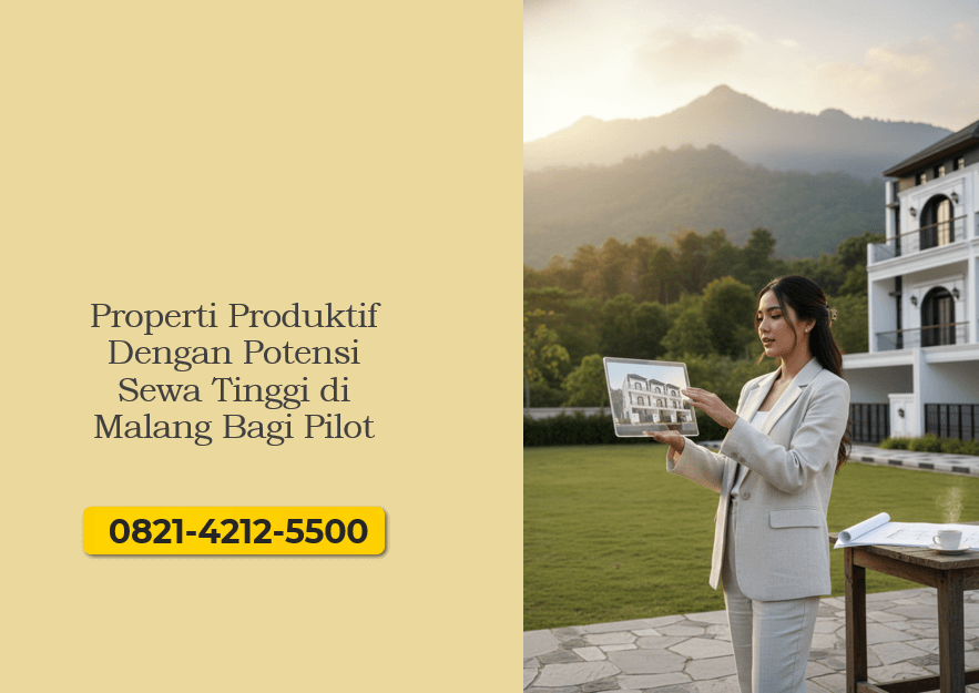 Properti Produktif Dengan Potensi Sewa Tinggi di Malang Bagi Pilot
