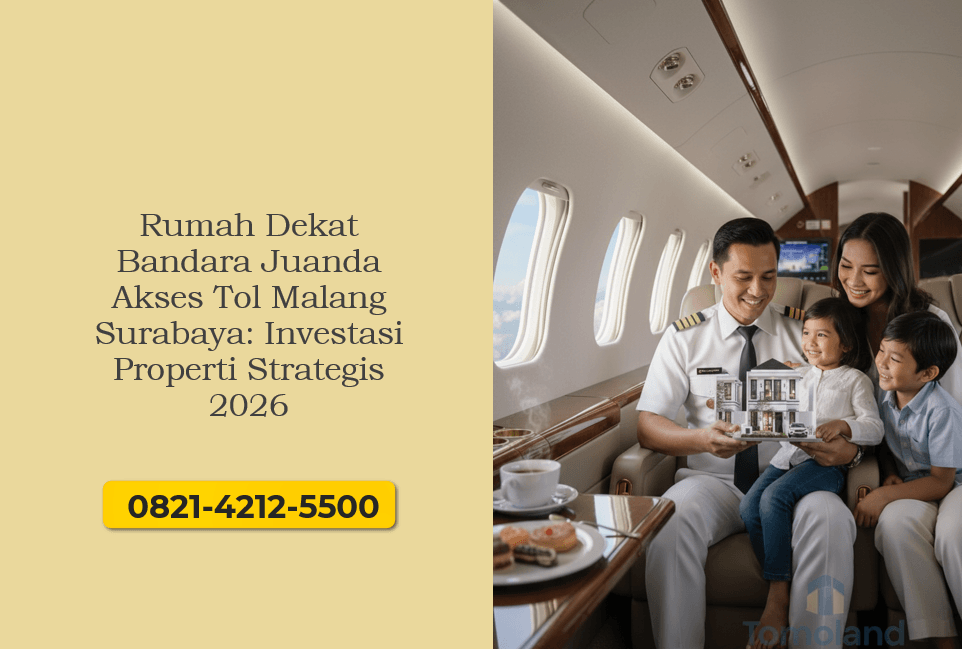 Rumah Dekat Bandara Juanda Akses Tol Malang Surabaya Investasi Properti Strategis 2026