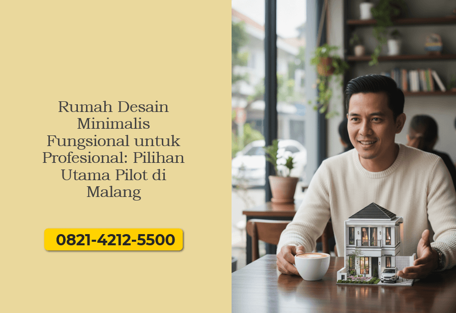 Rumah Desain Minimalis Fungsional untuk Profesional Pilihan Utama Pilot di Malang