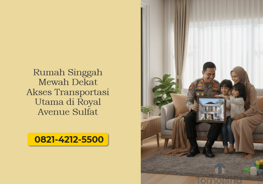 Rumah Singgah Mewah Dekat Akses Transportasi Utama di Royal Avenue Sulfat