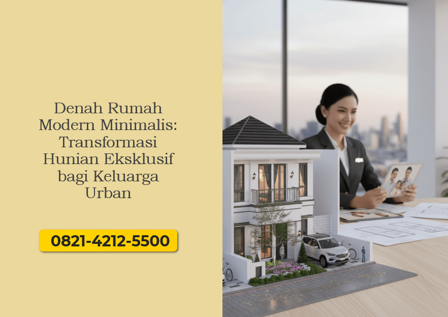 Denah Rumah Modern Minimalis Transformasi Hunian Eksklusif bagi Keluarga Urban