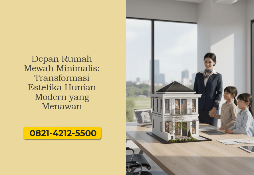 Depan Rumah Mewah Minimalis Transformasi Estetika Hunian Modern yang Menawan