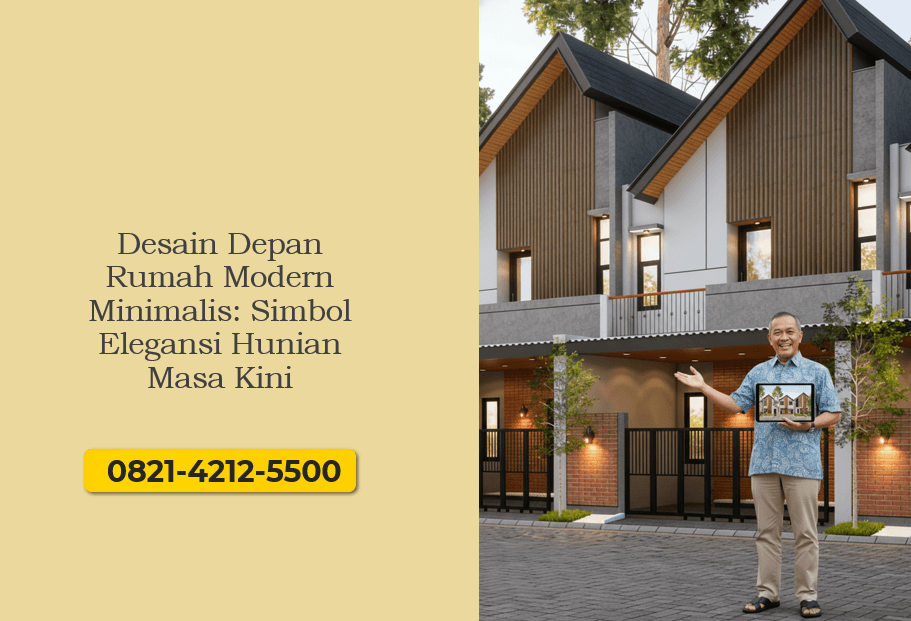 Desain Depan Rumah Modern Minimalis Simbol Elegansi Hunian Masa Kini