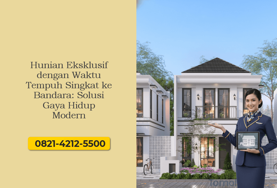 Hunian Eksklusif dengan Waktu Tempuh Singkat ke Bandara Solusi Gaya Hidup Modern