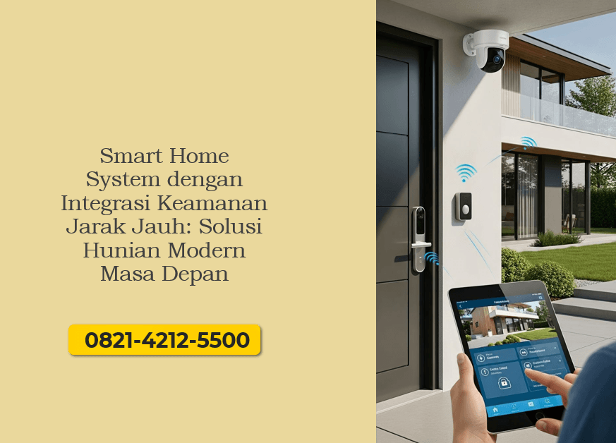Smart Home System dengan Integrasi Keamanan Jarak Jauh Solusi Hunian Modern Masa Depan