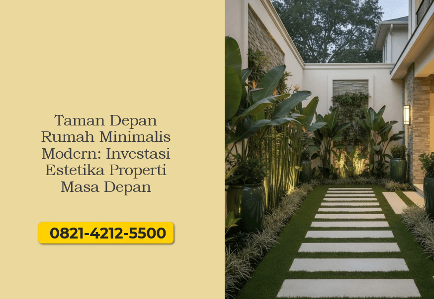 Taman Depan Rumah Minimalis Modern Investasi Estetika Properti Masa Depan