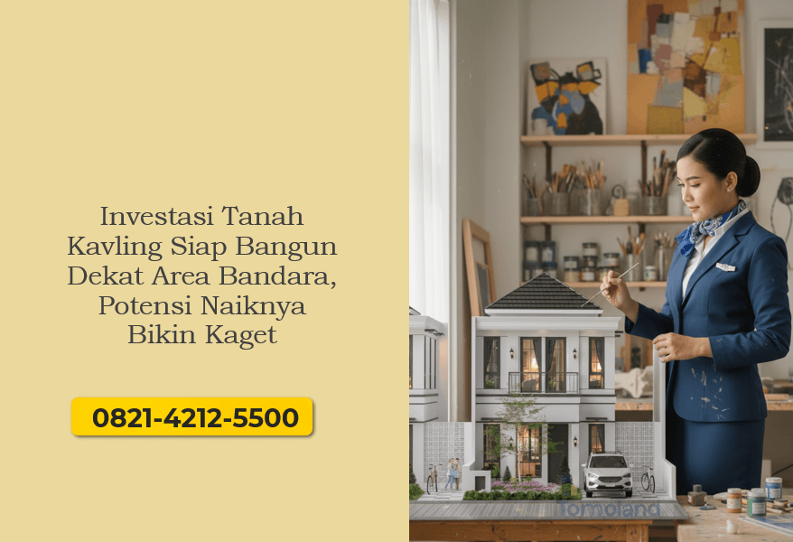 Investasi Tanah Kavling Siap Bangun Dekat Area Bandara, Potensi Naiknya Bikin Kaget