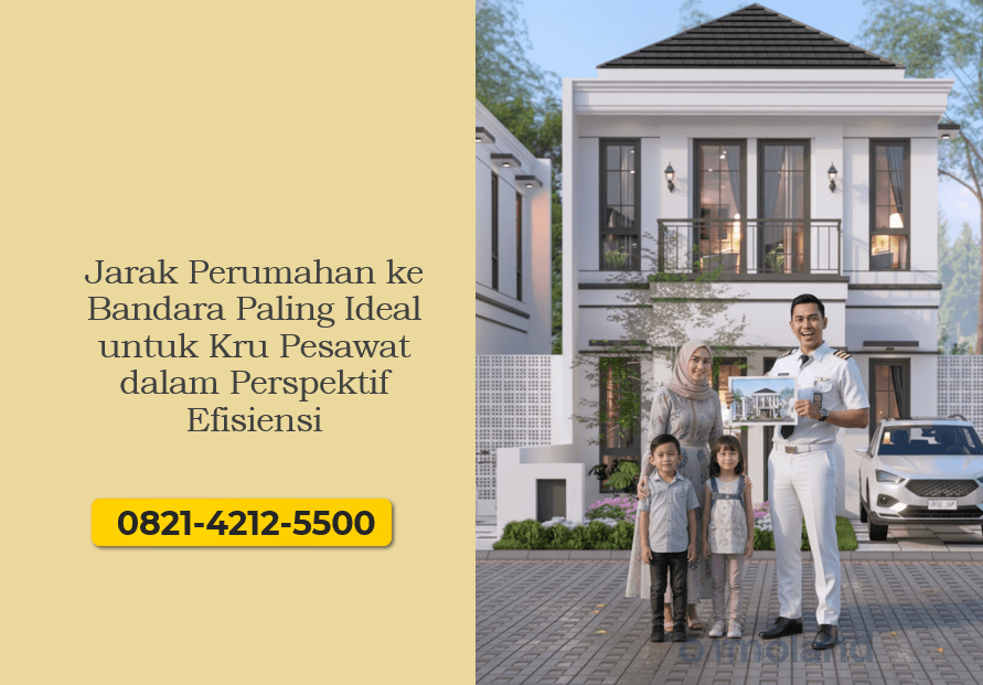 Jarak Perumahan ke Bandara Paling Ideal untuk Kru Pesawat dalam Perspektif Efisiensi