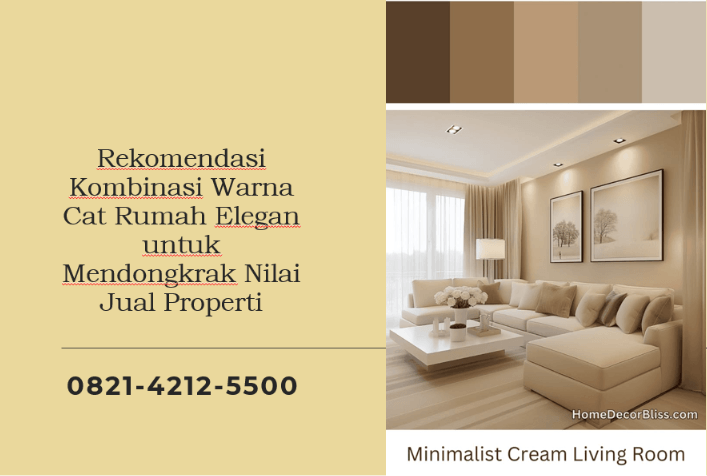 Rekomendasi Kombinasi Warna Cat Rumah Elegan untuk Mendongkrak Nilai Jual Properti