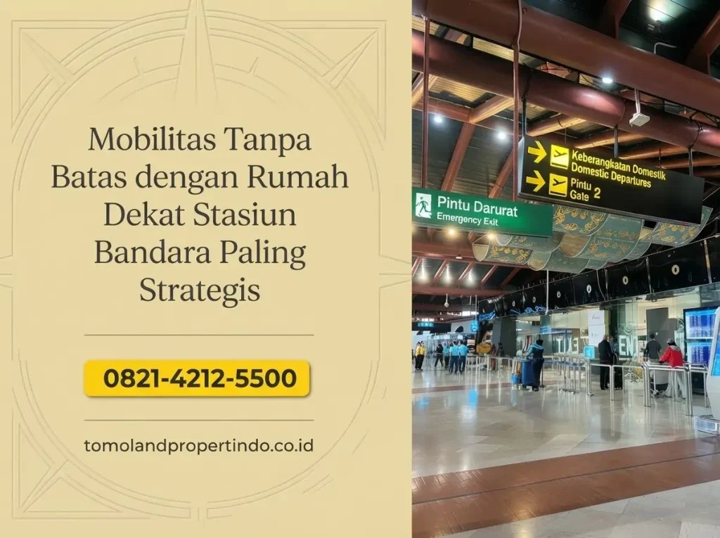 Mobilitas Tanpa Batas dengan Rumah Dekat Stasiun Bandara Paling Strategis