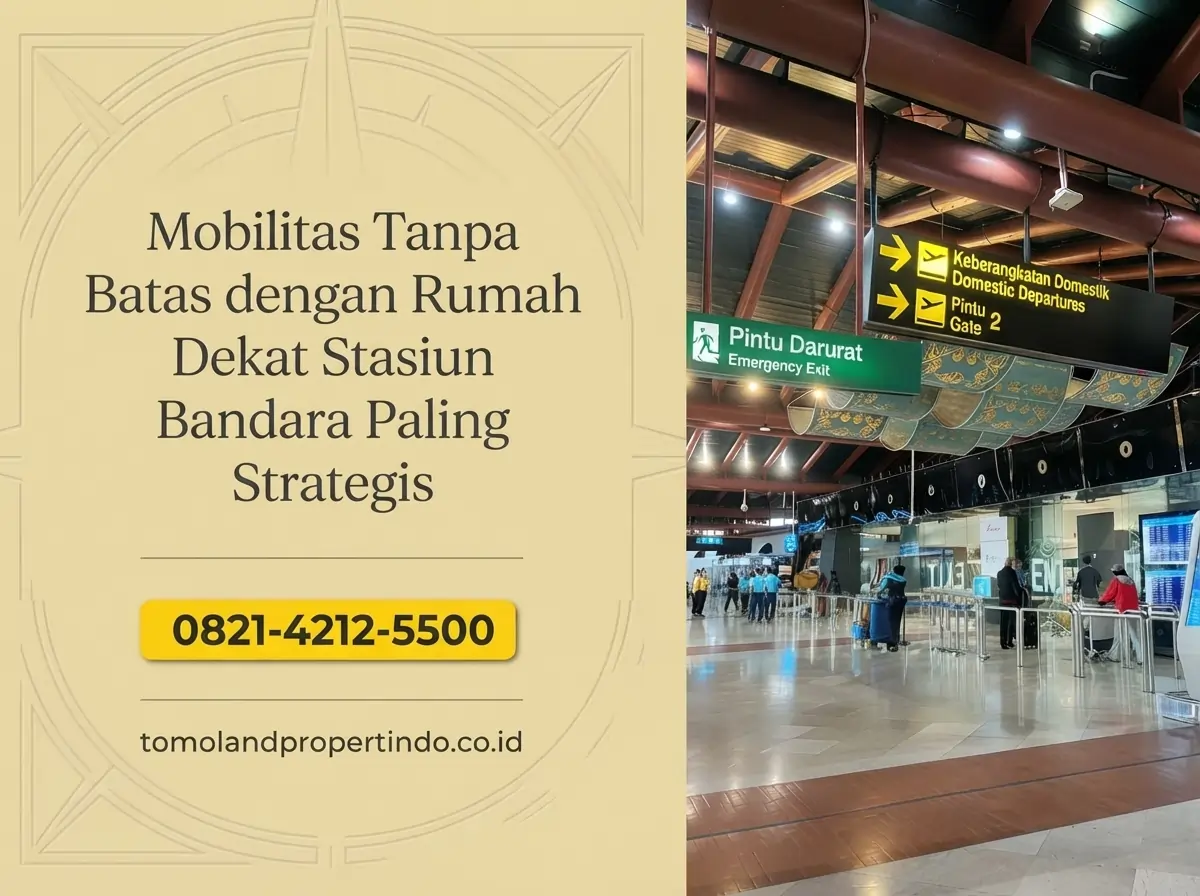 Mobilitas Tanpa Batas dengan Rumah Dekat Stasiun Bandara Paling Strategis